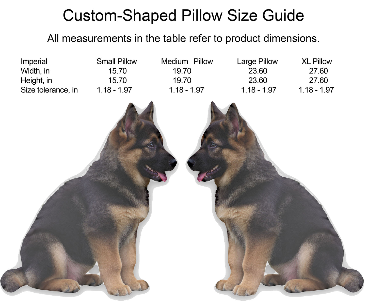 German Shepherd Puppy Custom Shaped Pillows, Dog Lover Gift, Animal Decor, Personalized Pet Pillow, Cute Dog Cushion