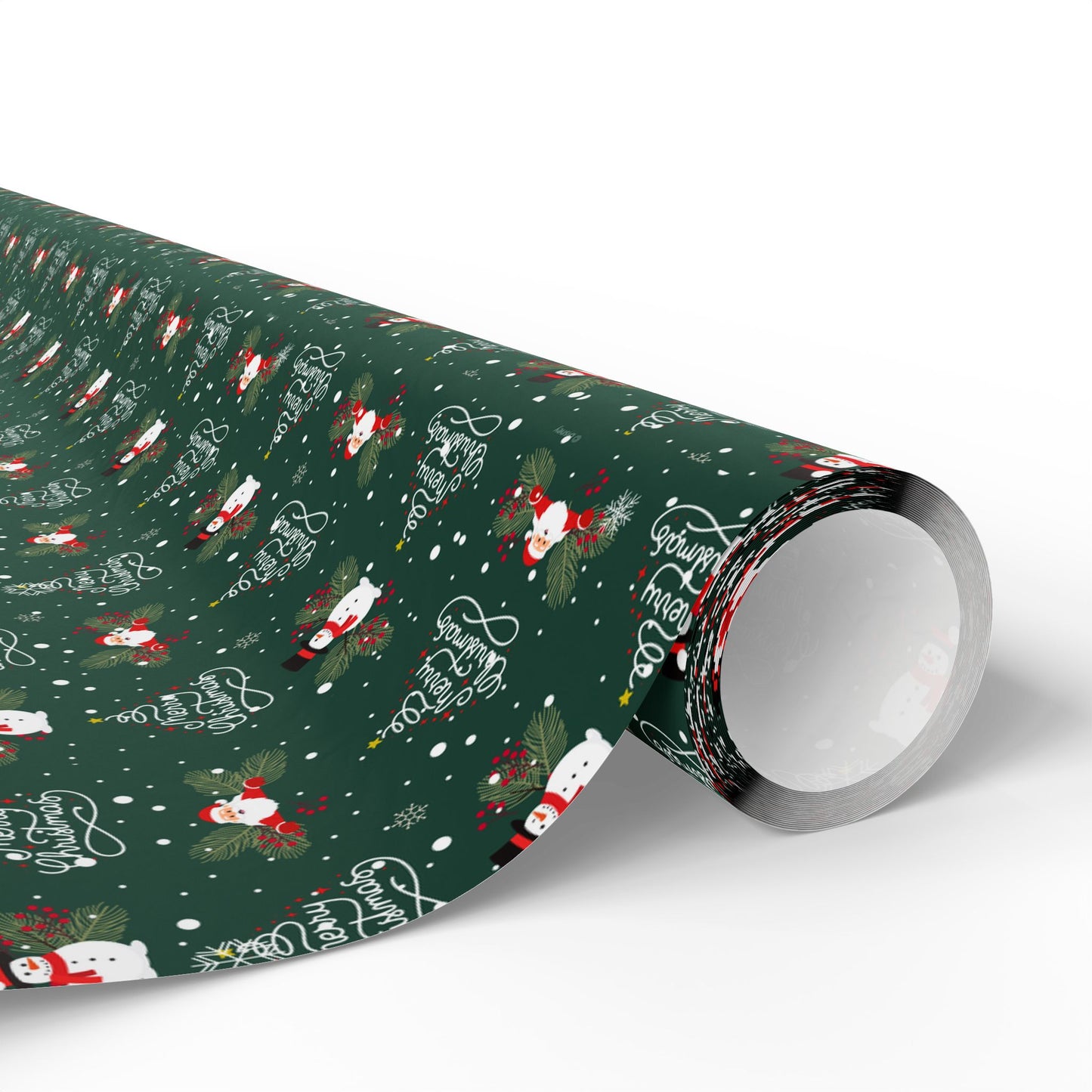 Santa and Snowman Design, Christmas Wrapping Papers, Holiday Gift Wrap, Merry Christmas Theme, Festive Gift Wrap